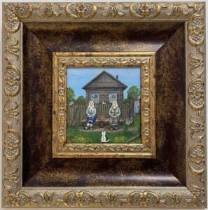 Елена Лепихова_В ожидании гостей, х., акрил, 10х10, 2019 г.